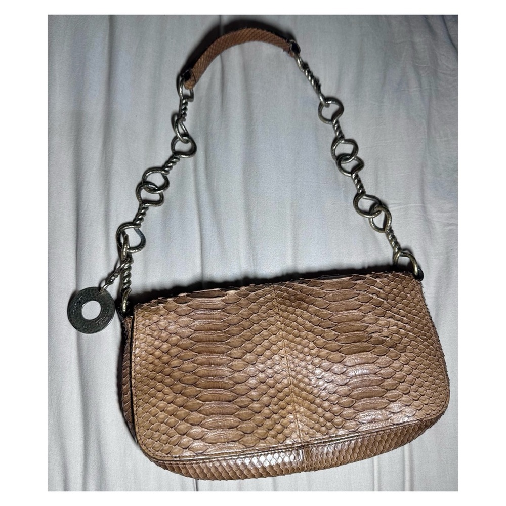 Rare Vintage Salvatore Ferragamo Exotic Python Bag Small Shoulder Handbag